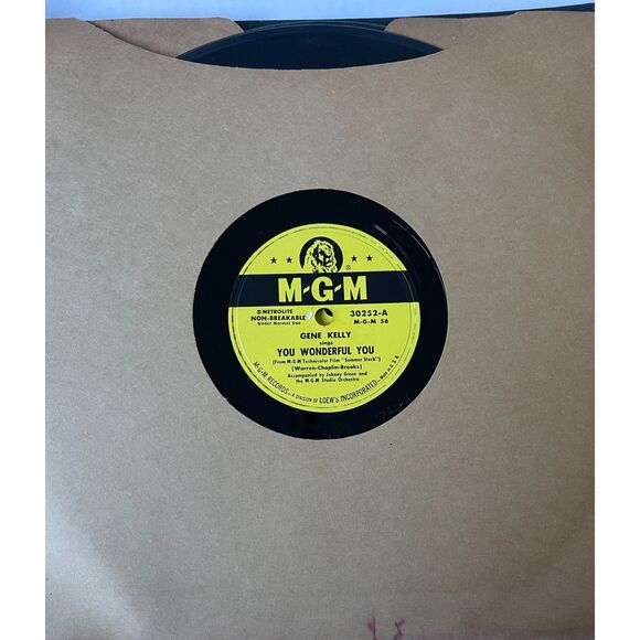 Vintage 1950 Summer Stock with Judy Garland and Gene Kelly Three Vinyl Records - Picture 5 of 7